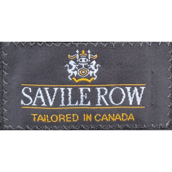 Savile Row 2-Pcs Suit Solid Black Blazer Jacket Pants 42R Short Pants 40X26 - Picture 11 of 16